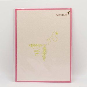 Blank Sweet Pea Papyrus Card